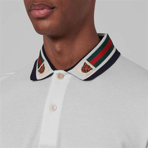 gucci polo shirt with red and green collar|gucci polo shirts men's sale.